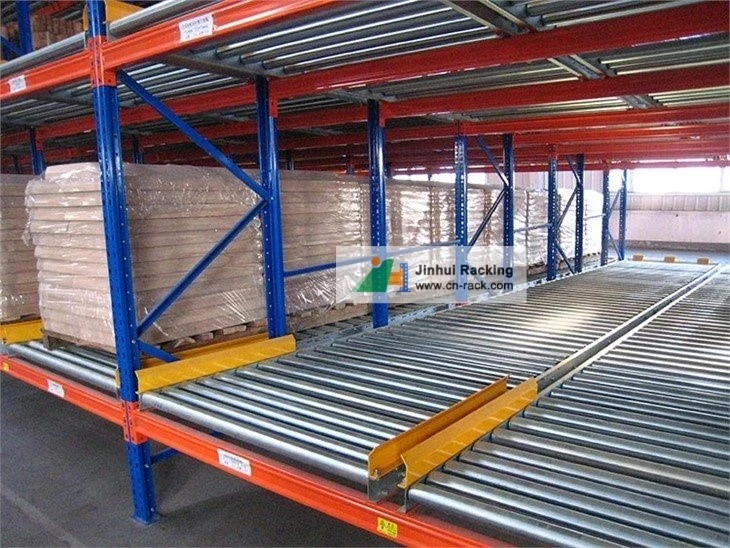 High Capacity Storage System Pallet Flow Racking High Capacity Storage System Pallet Flow Racking