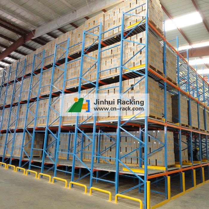 High Capacity Storage System Pallet Flow Racking Gravity Flow Racking System High Capacity Storage System Pallet Flow Racking Gravity Flow Racking System